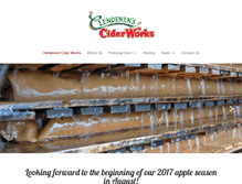 Tablet Screenshot of clendenensciderworks.com